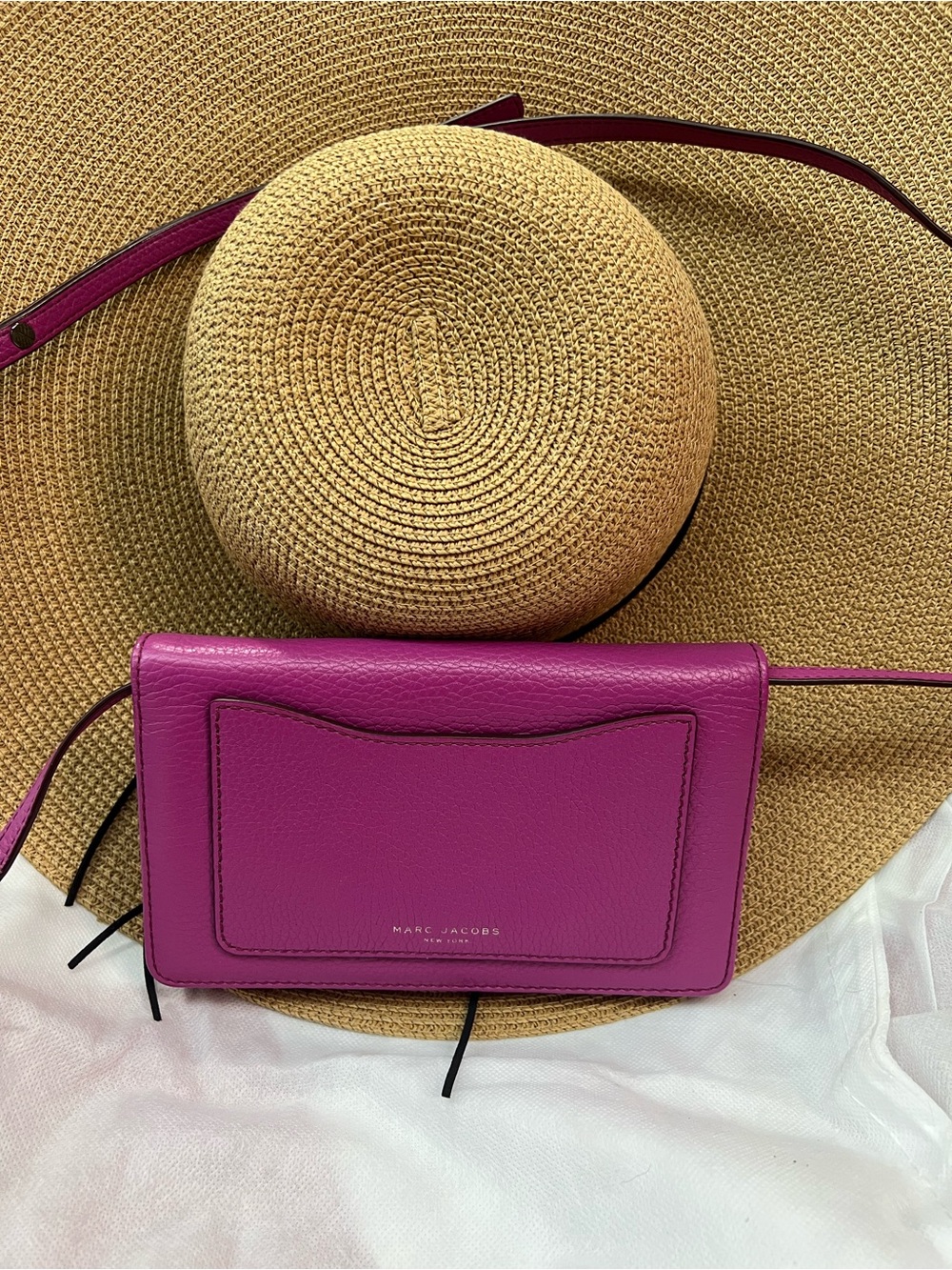 Marc Jacobs Pink Leather Crossbody Bag